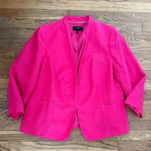 Talbots Pink Linen Blazer